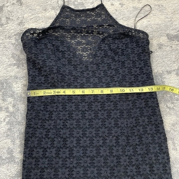 New Bardot Chameleon Lace Midi Dress In Black Strappy Open Back Sz L - Picture 12 of 16